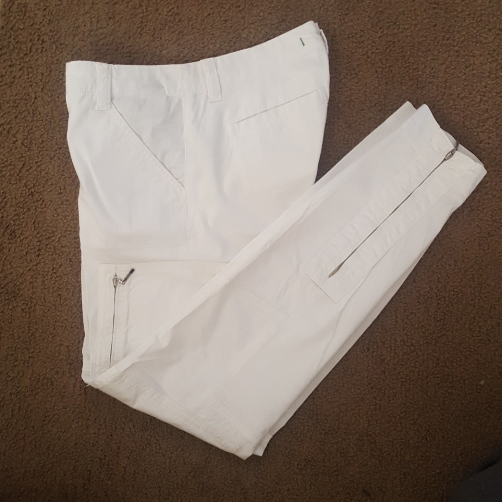 J BRAND skinny aviator cargo pants Size 25. White.